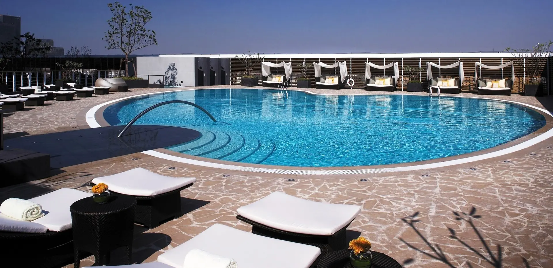 Luxury swimming pool in Abu Dhabi
